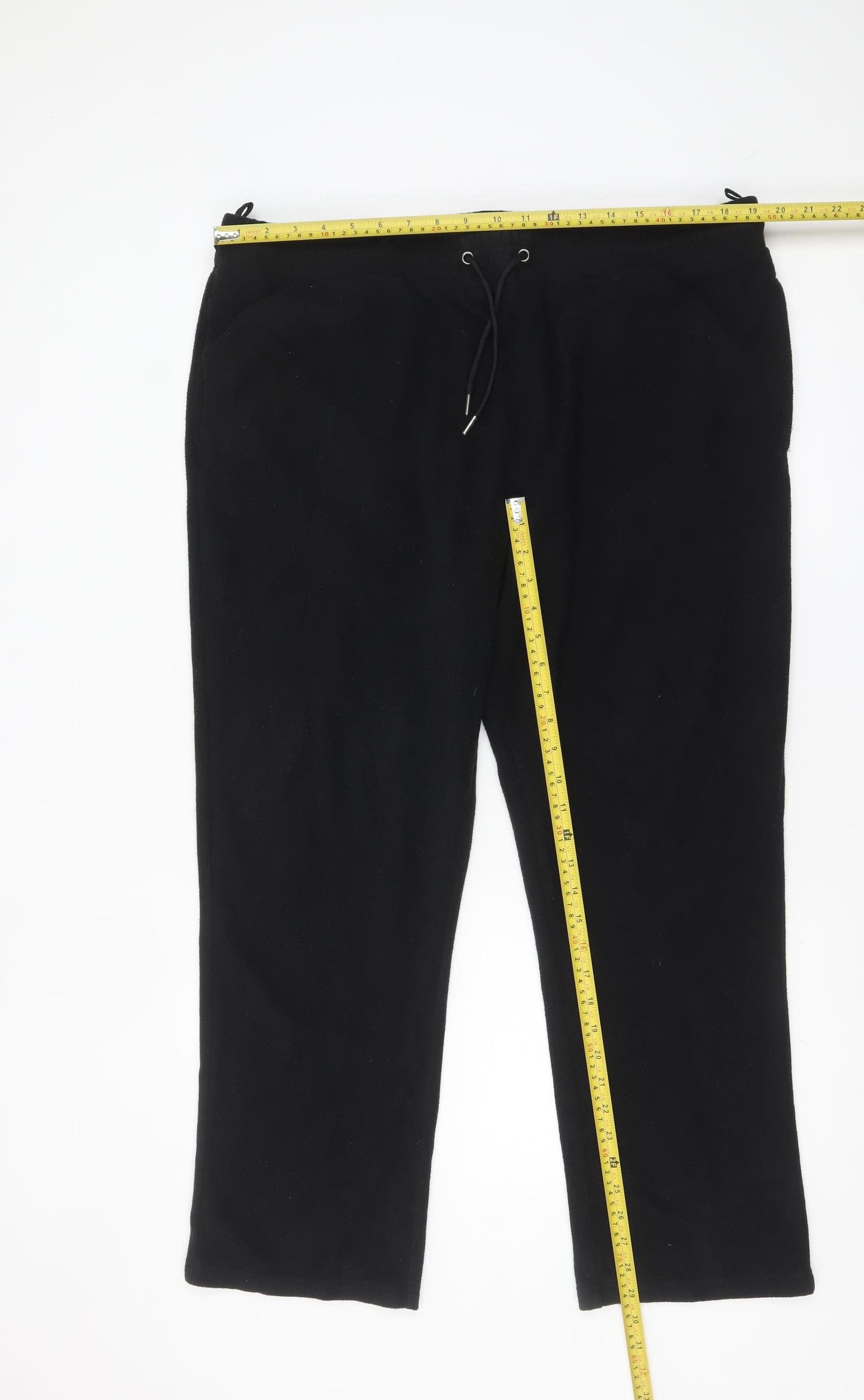 Marks and Spencer Men Black XL Fleece Sweatpants Trousers