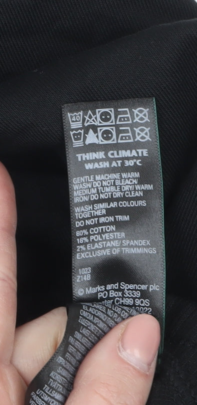 Marks and Spencer Mens Black 2XL Jogger Trousers Elastic Waist