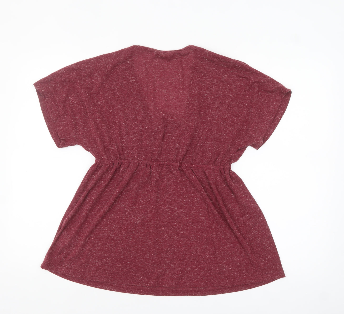 Blooming Marvellous Women's Red Tunic Blouse Size 16 V-Neck Relaxed Fit