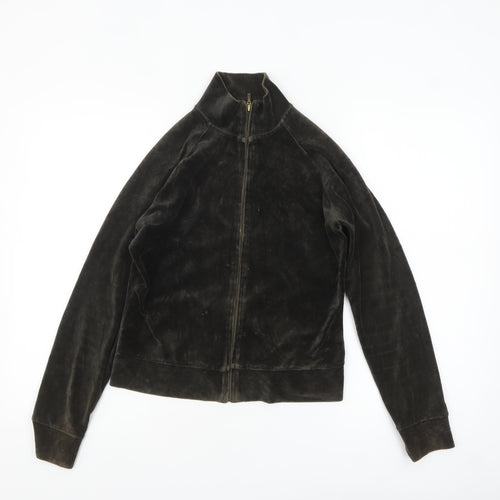 GAP Women’s Brown Velvet Stretch Full Zip Jacket XS