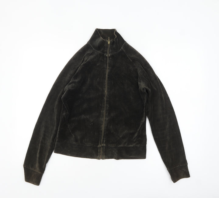 GAP Women’s Brown Velvet Stretch Full Zip Jacket XS