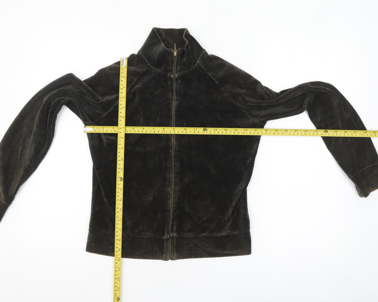 GAP Women’s Brown Velvet Stretch Full Zip Jacket XS