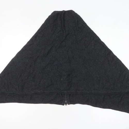 Mint Velvet Womens Grey Wool Cashmere Cape Jumper One Size