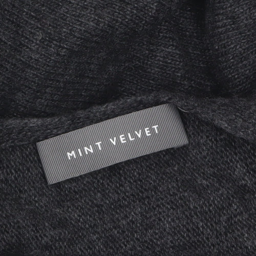 Mint Velvet Womens Grey Wool Cashmere Cape Jumper One Size