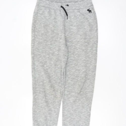 Abercrombie Kids Boys Grey Jogger Trousers 13-14 Years Elastic Waist