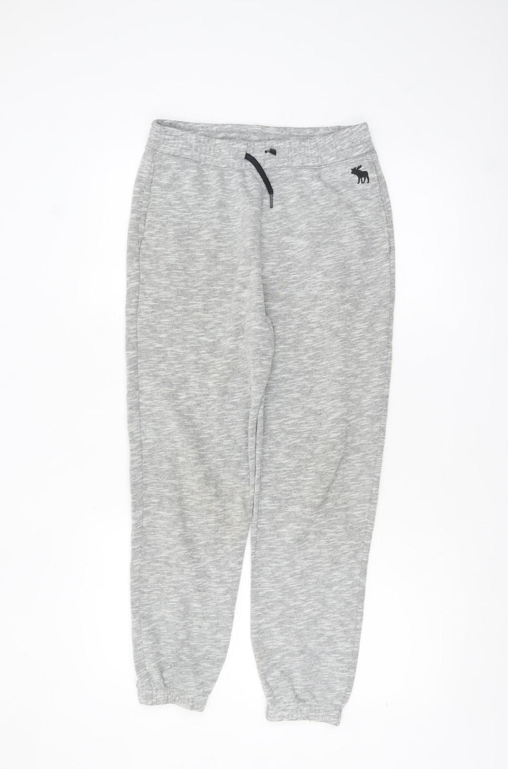 Abercrombie Kids Boys Grey Jogger Trousers 13-14 Years Elastic Waist