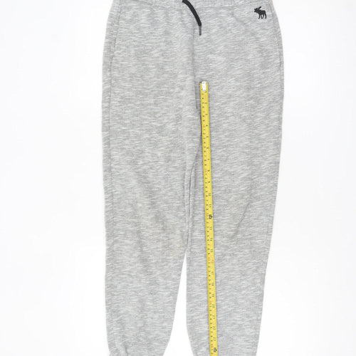 Abercrombie Kids Boys Grey Jogger Trousers 13-14 Years Elastic Waist