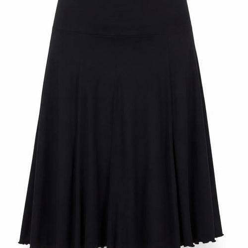 Planet Women’s Black A-Line Midi Jersey Skirt Size L