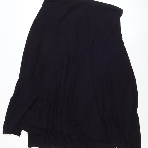 Planet Women’s Black A-Line Midi Jersey Skirt Size L