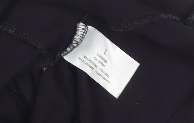 Planet Women’s Black A-Line Midi Jersey Skirt Size L