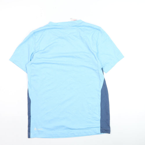 Adidas Boys Blue Short Sleeve Crew Neck Active T-Shirt Size 13-14 Years