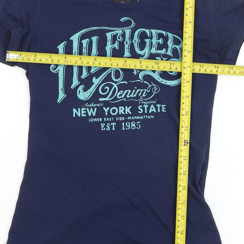 Tommy Hilfiger Women's Blue Small Classic T-Shirt