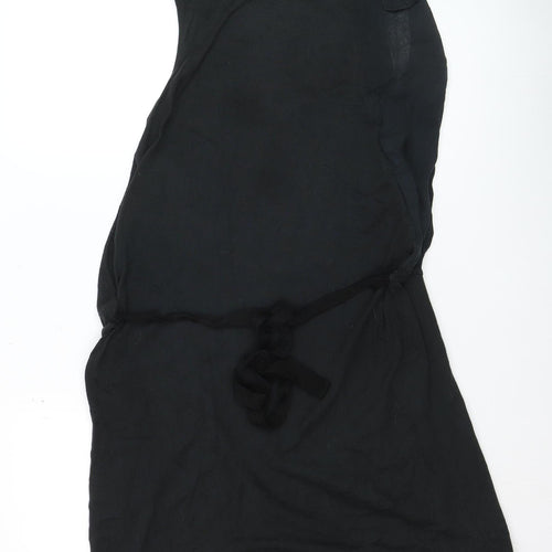 Hoss Intropia Women's Black Silk Blend Shift Dress Size S