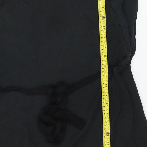 Hoss Intropia Women's Black Silk Blend Shift Dress Size S