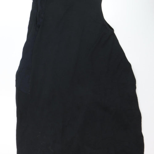 Hoss Intropia Women's Black Silk Blend Shift Dress Size S