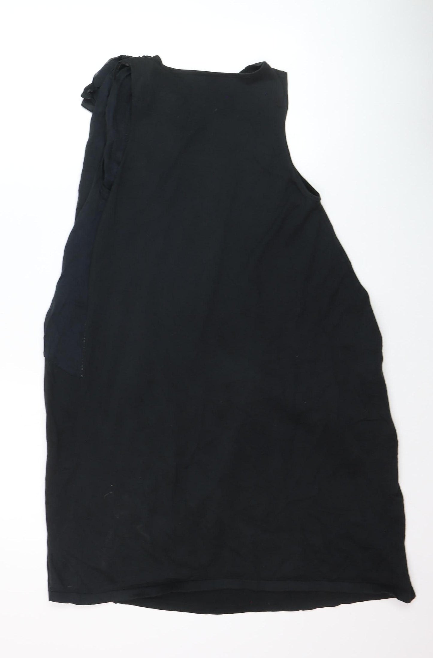 Hoss Intropia Women's Black Silk Blend Shift Dress Size S