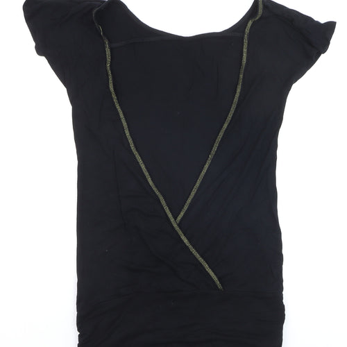 Golddigga Women's Black Graphic Rock T-Shirt Size 12