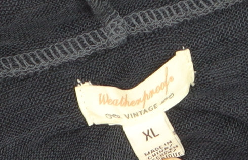 Weatherproof Men's Blue XL Pullover Hoodie Lightweight Knit