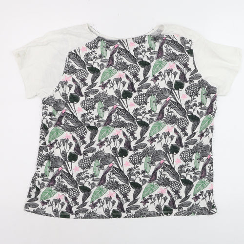 Marks and Spencer Women’s Multicoloured Tropical Print T-Shirt Size 14