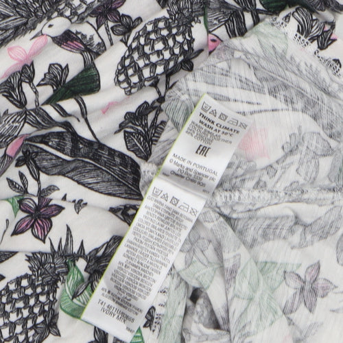 Marks and Spencer Women’s Multicoloured Tropical Print T-Shirt Size 14