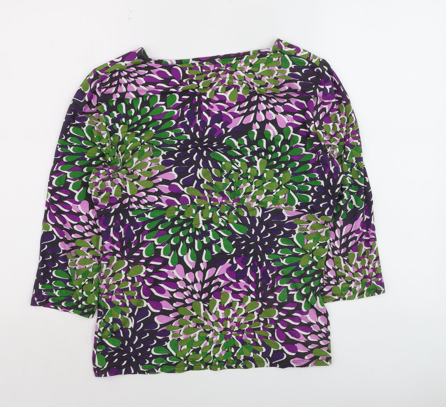 Kaliko Womens Multicoloured Floral Viscose Tunic Blouse Size 14