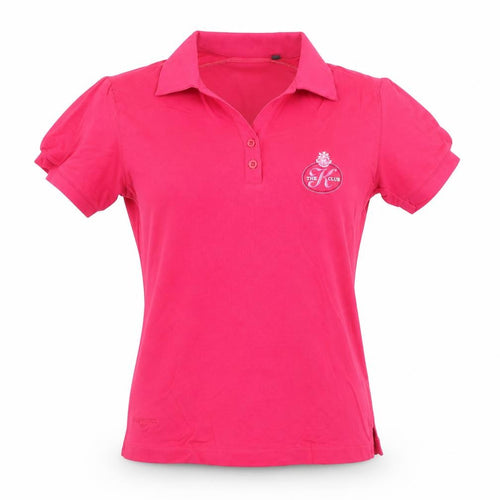Glenmuir Women's Pink Polo Shirt M Collared Short Sleeve Sports Top