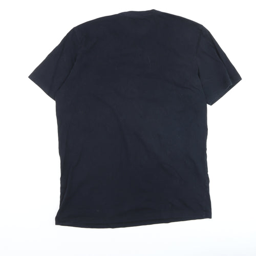 Jack & Jones Men’s Black Logo Graphic Crew Neck T-Shirt Size L