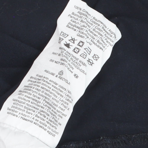 Jack & Jones Men’s Black Logo Graphic Crew Neck T-Shirt Size L