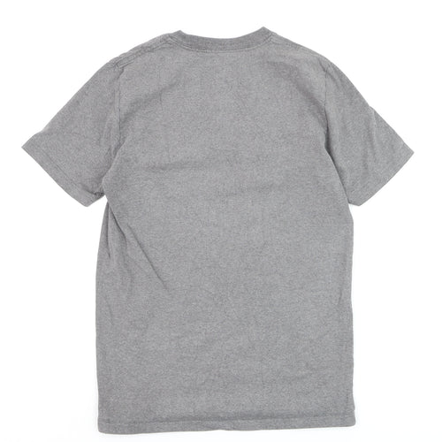 Carhartt Men's Grey S/S College Script T-Shirt Small