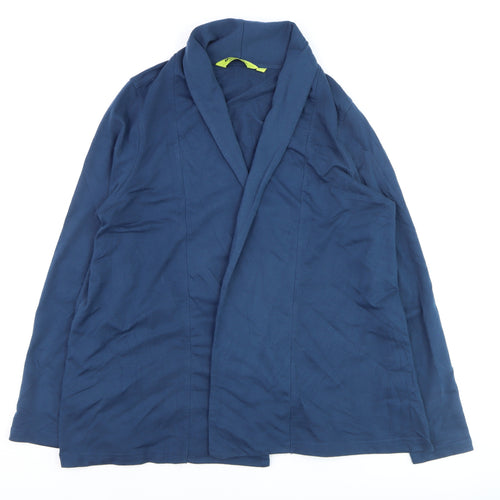 Mountain Warehouse Womens Blue Shawl Collar Blazer UK 12 Stretch Jersey