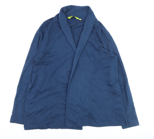 Mountain Warehouse Womens Blue Shawl Collar Blazer UK 12 Stretch Jersey