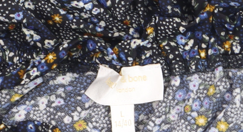 Fat Face Women’s Multicoloured Floral Off Shoulder Tunic Blouse Size L