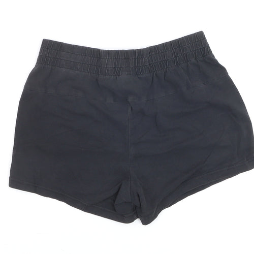 Adidas Girls Black Cotton Blend Athletic Shorts Size 8-9 Years