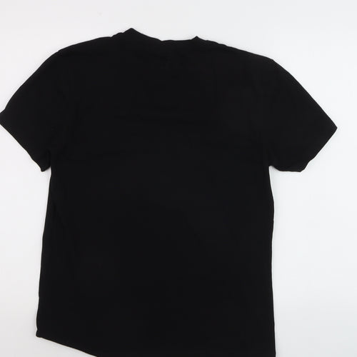 Couture Men's Black Crew Neck Short Sleeve Cotton T-Shirt M