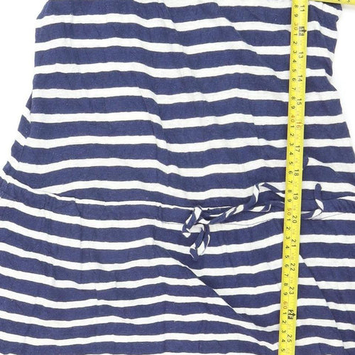 GAP Women’s Blue Striped Linen Cotton Tank Dress M