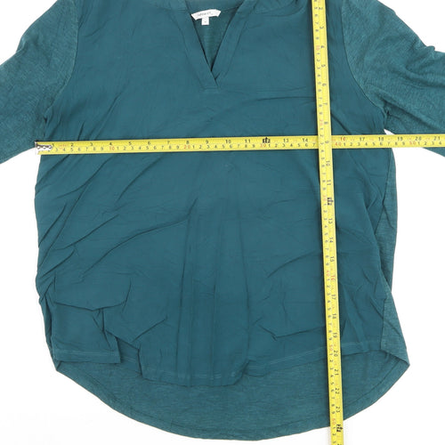 Sandwich Women's Green Tunic Blouse Long Sleeve Size S