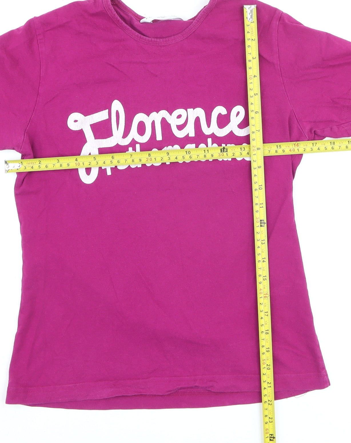 Kustom Kit Womens Pink Florence + The Machine Tour T-Shirt Size 8