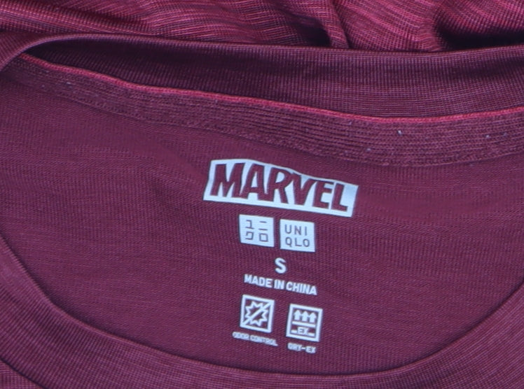Uniqlo Marvel Iron Man Red Men's Small Active T-Shirt