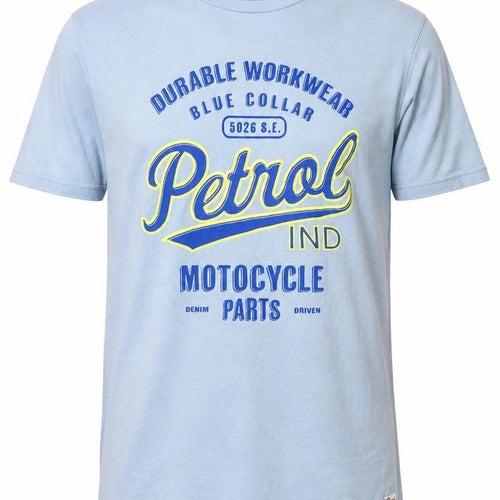 Petrol Industries Men's Blue L Graphic Motorcycle T-Shirt