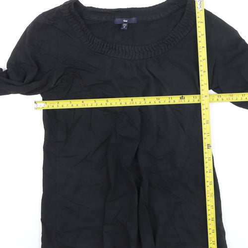 Gap Womens Black Long Sleeve Cotton Jersey T-Shirt XS