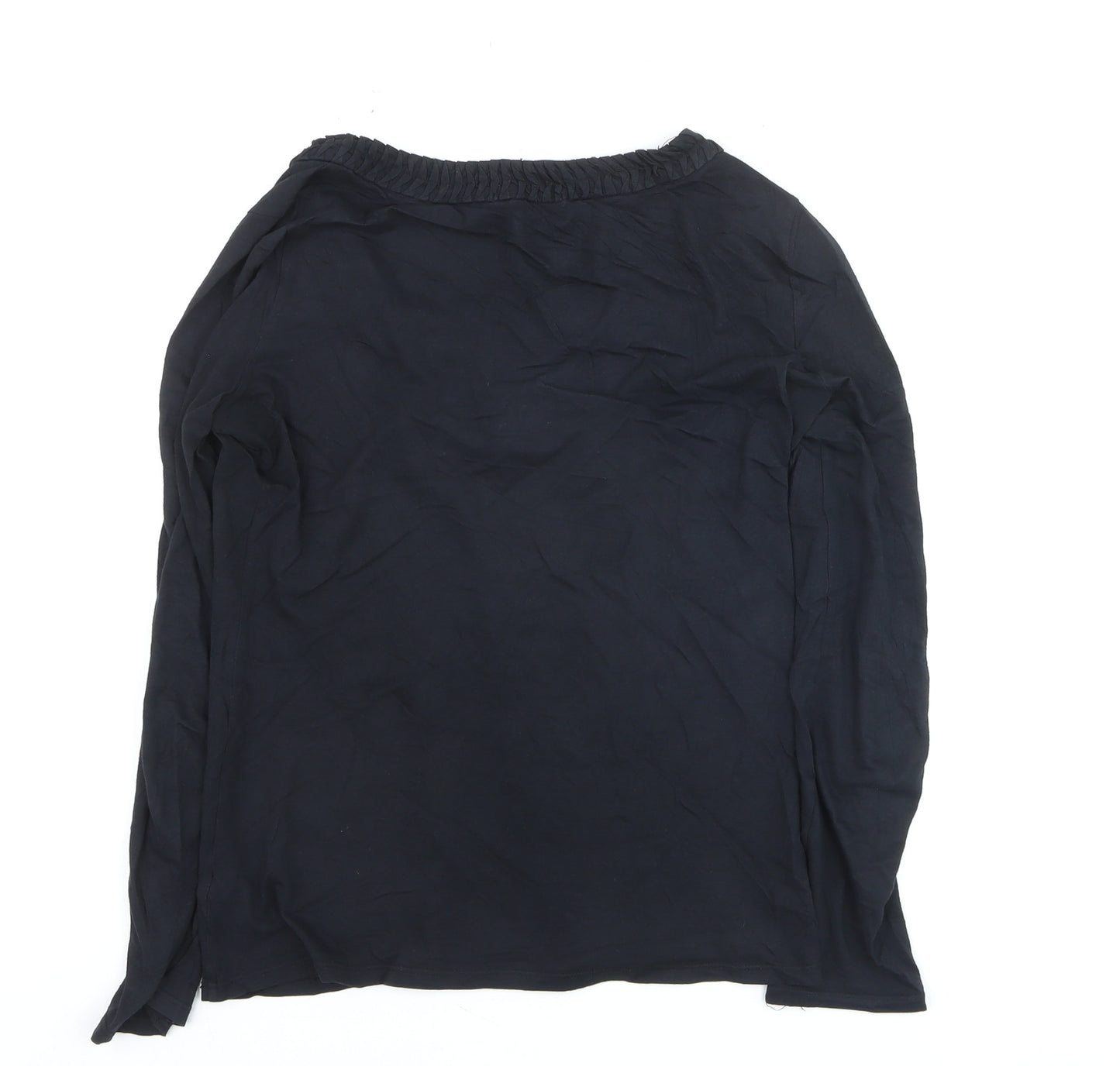 Gap Womens Black Long Sleeve Cotton Jersey T-Shirt XS