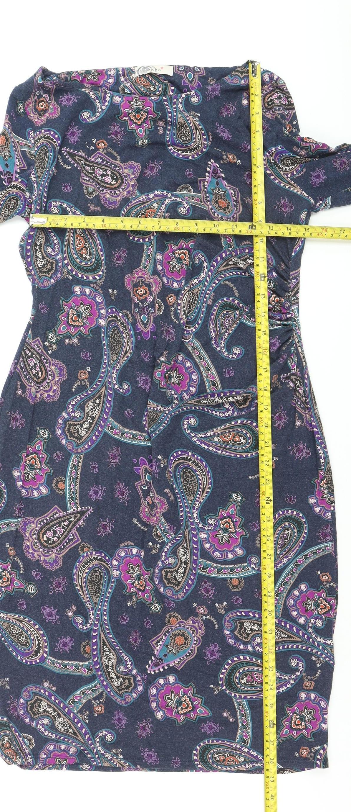 Marks and Spencer Per Una Women’s Multicoloured Paisley Shift Dress Size 14