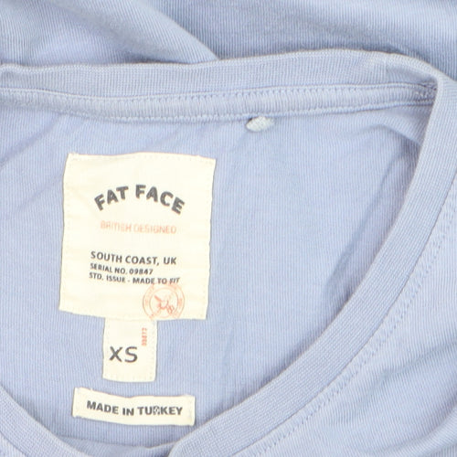 Fat Face Men's Blue XS Graphic Beach T-Shirt Cotton Short Sleeve