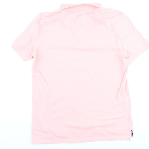 U.S. Polo Assn. Men's Pink Regular Fit Cotton Polo Shirt L