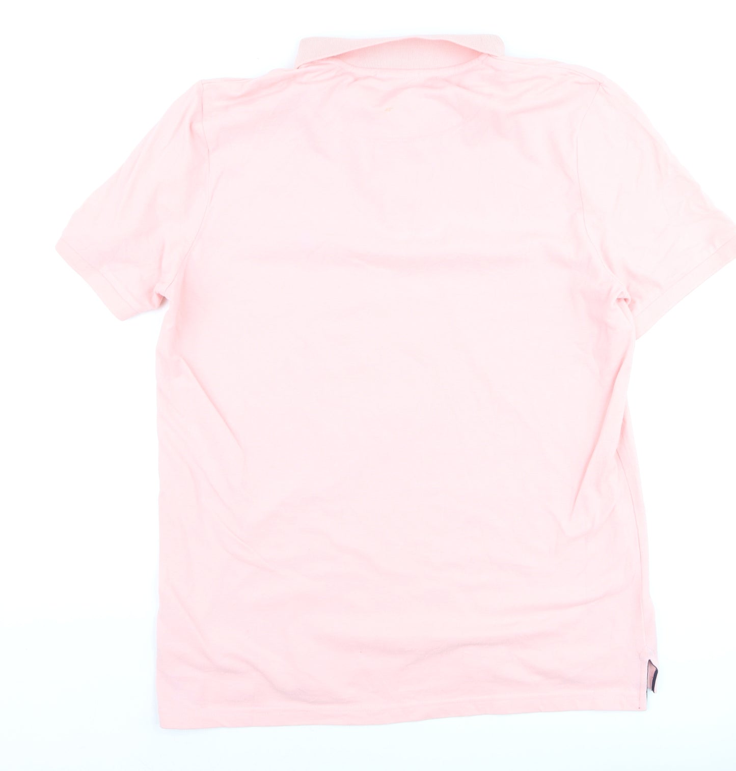 U.S. Polo Assn. Men's Pink Regular Fit Cotton Polo Shirt L
