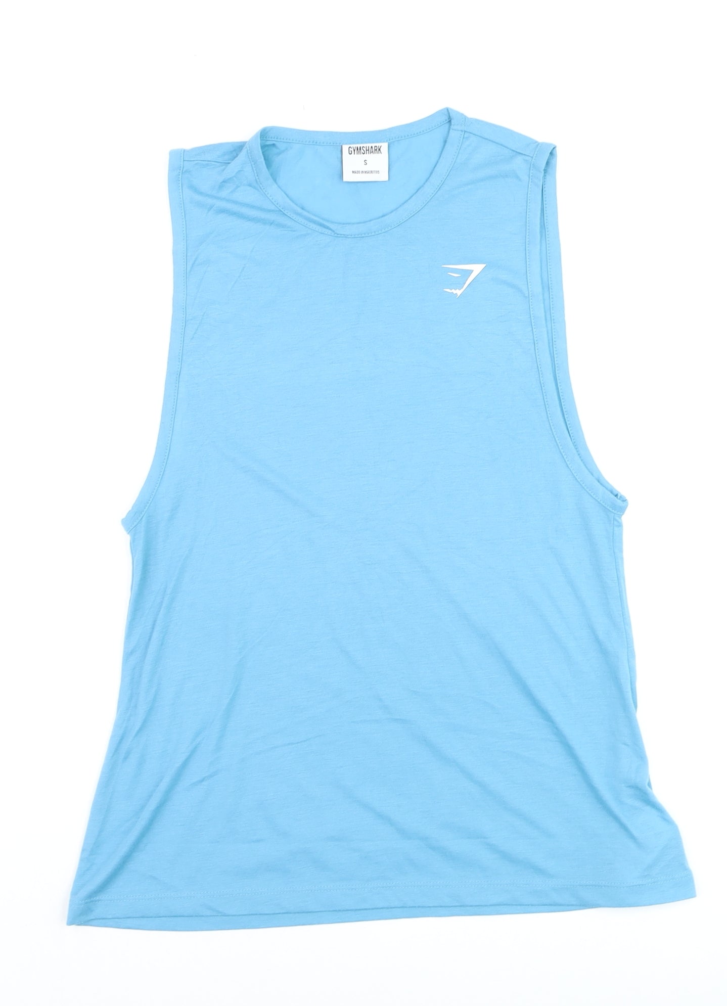 Gymshark Men Blue Sleeveless Tank Top S Athletic Fit