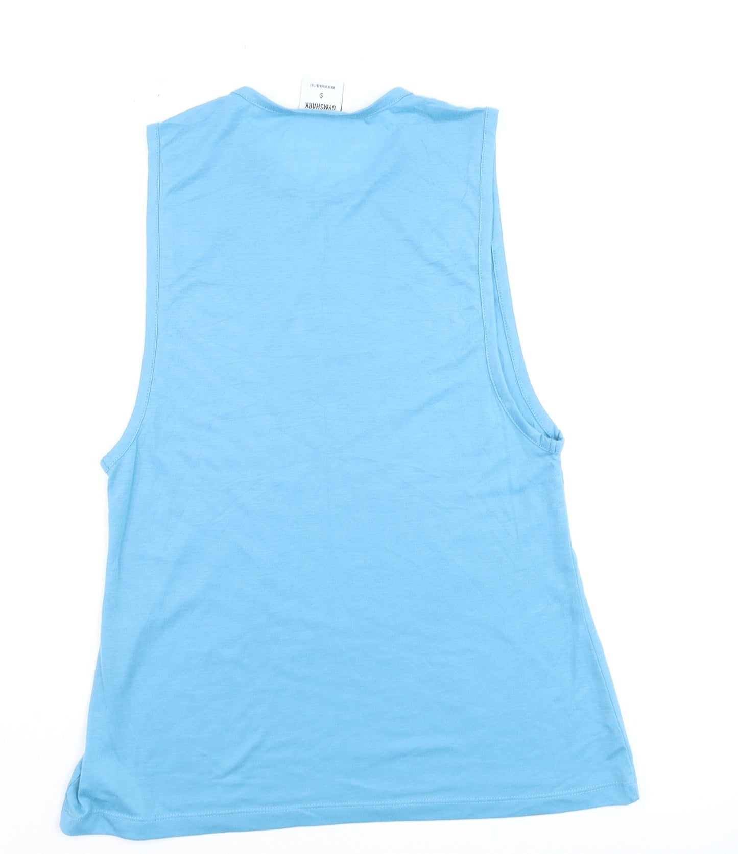Gymshark Men Blue Sleeveless Tank Top S Athletic Fit