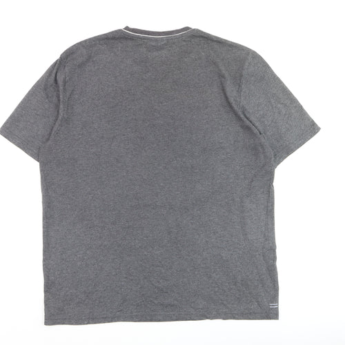 Slazenger Men's Grey V-Neck Short Sleeve T-Shirt Size L