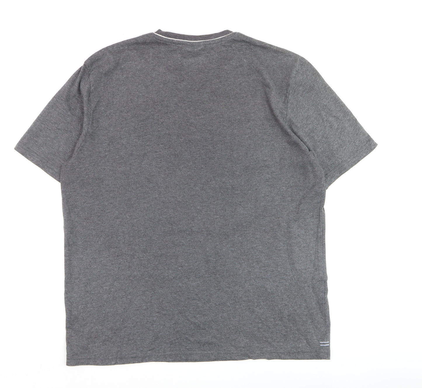 Slazenger Men's Grey V-Neck Short Sleeve T-Shirt Size L