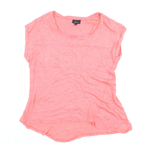 Next Women's Pink Basic Cotton T-Shirt Size 12